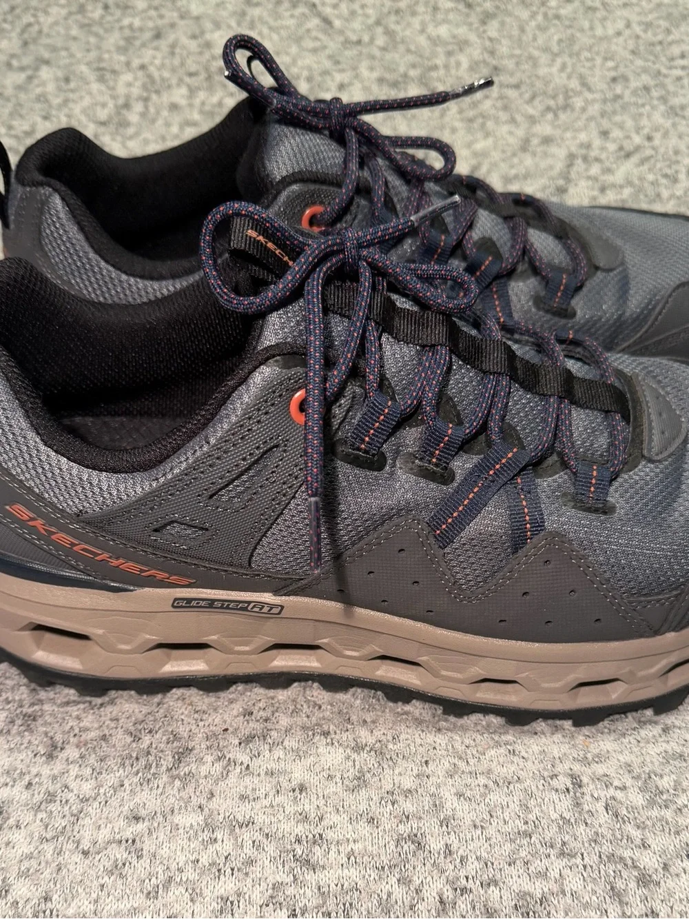 Skechers Men's 11.5 Glide Step Memory‎ Foam Mesh Sport Comfort Casual Slate